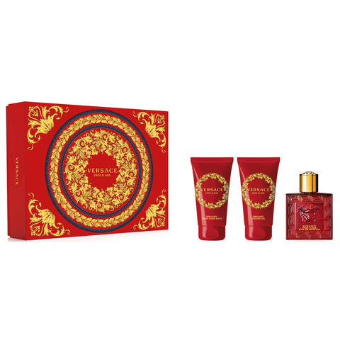 Versace Eros Flame by Versace 50ml EDP 3 Piece Gift Set