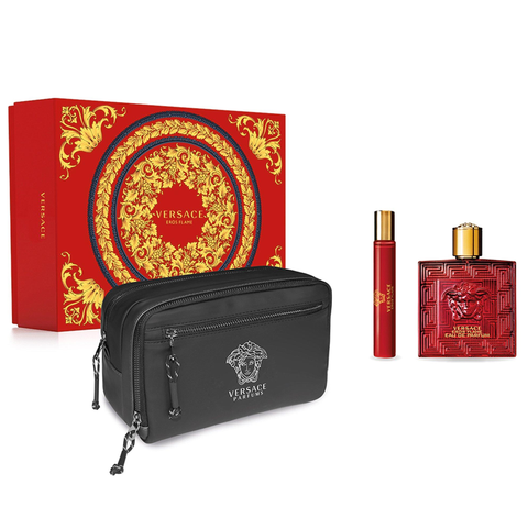 Versace Eros Flame by Versace 100ml EDP 3 Piece Gift Set