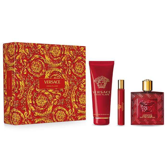 Versace Eros & Eros Flame セット 100ml Versace Eros Flame by Versace Eros & Eros Flame セット 100ml Versace Eros Flame by