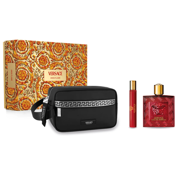 Versace Eros Flame by Versace 100ml EDP 3 Piece Gift Set