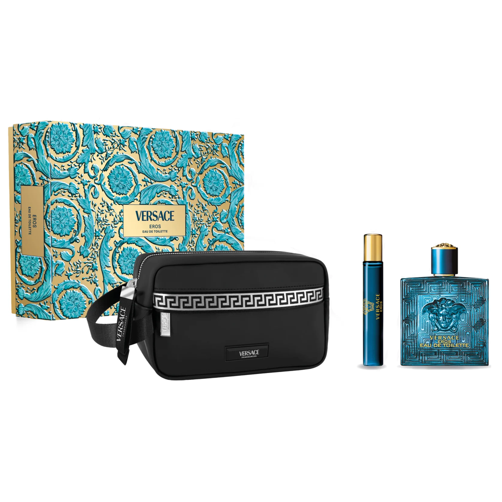 Versace Eros by Versace 100ml EDT 3 Piece Gift Set — Perfume NZ