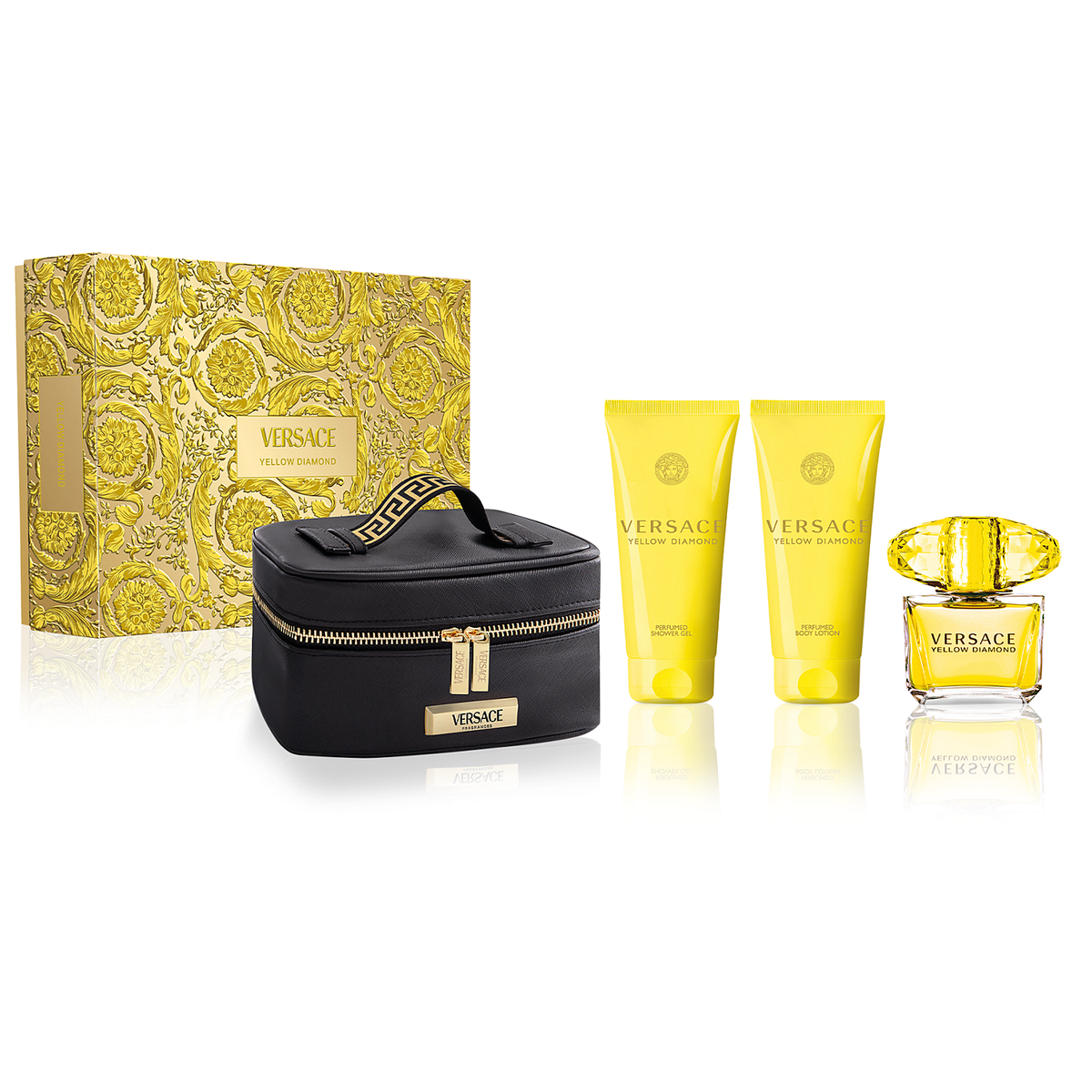 VERSACE YELLOW DIAMOND セット Versace Yellow Diamond Set (EDT 50ml + BL 50ml + SG 50ml) for