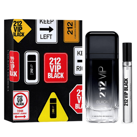 212 VIP Black by Carolina Herrera 100ml EDP 2pc Gift Set