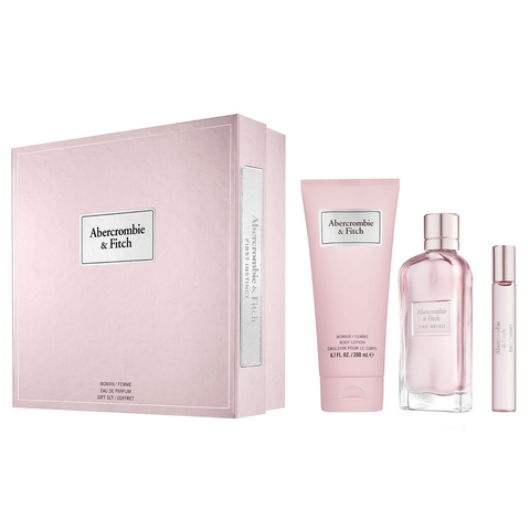 First Instinct by Abercrombie & Fitch 100ml EDP 3 Piece Gift Set