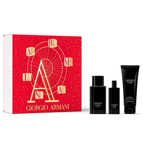 Armani Code by Giorgio Armani 75ml Parfum 3 Piece Gift Set