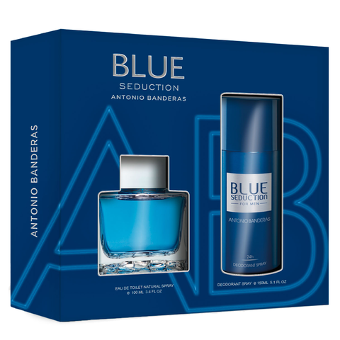 Blue Seduction by Antonio Banderas 100ml EDT 2pc Gift Set