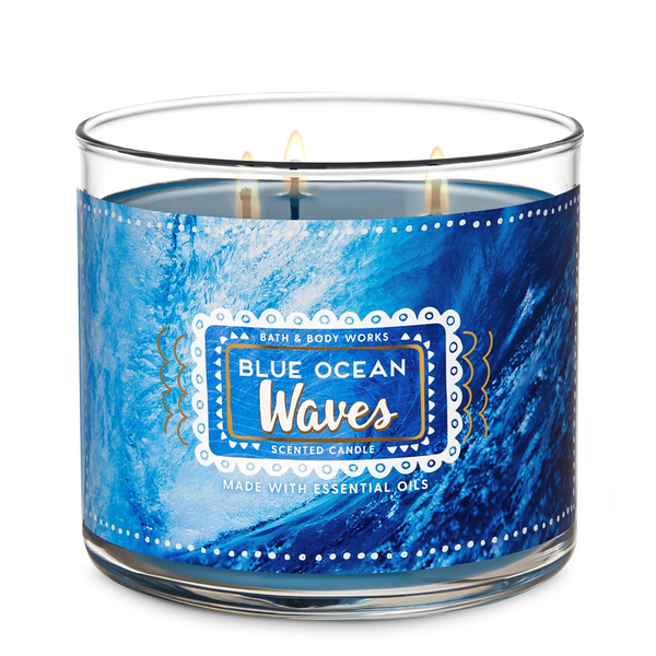Blue Ocean Waves by Bath & Body Works 3-Wick Scented Candle