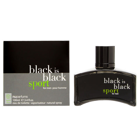 Black Is Black Sport by Nu Parfums 100ml EDT