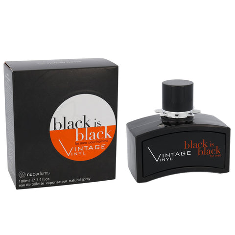 Black Is Black Vintage Vinyl by Nu Parfums 100ml EDT