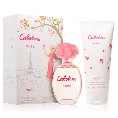 Cabotine Rose by Parfums Gres 100ml EDT 2 Piece Gift Set