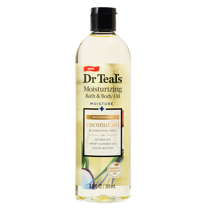 Dr Teal's Nourishing Coconut Oil 260ml Bath & Body Oil