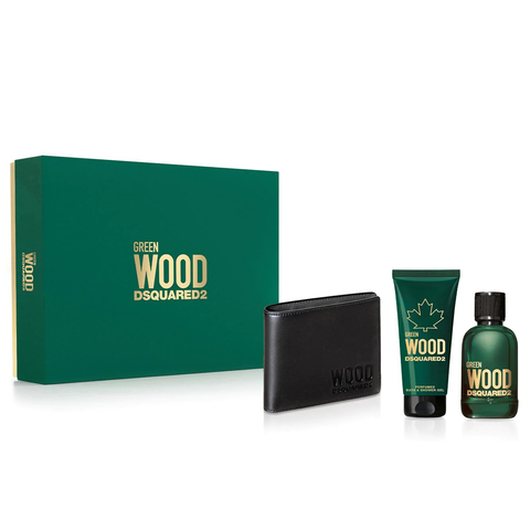 Green Wood by Dsquared2 100ml EDT 3 Piece Gift Set