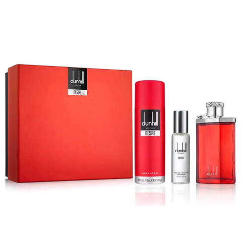 Desire Red by Dunhill 100ml EDT 3 Piece Gift Set