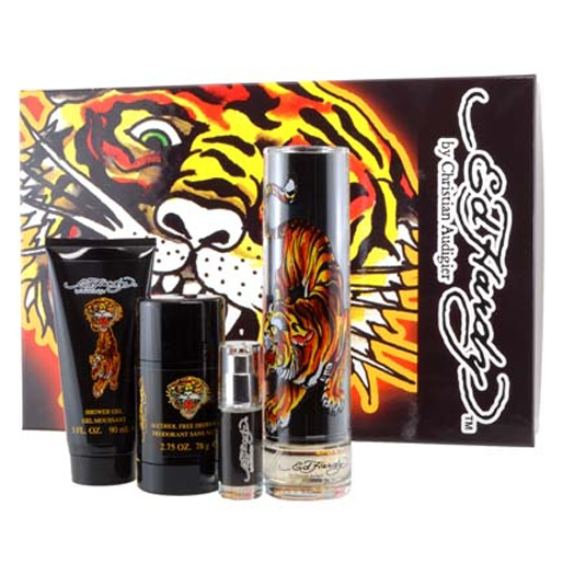 Ed Hardy by Christian Audigier 100ml EDT 4 Piece Gift Set Perfume NZ