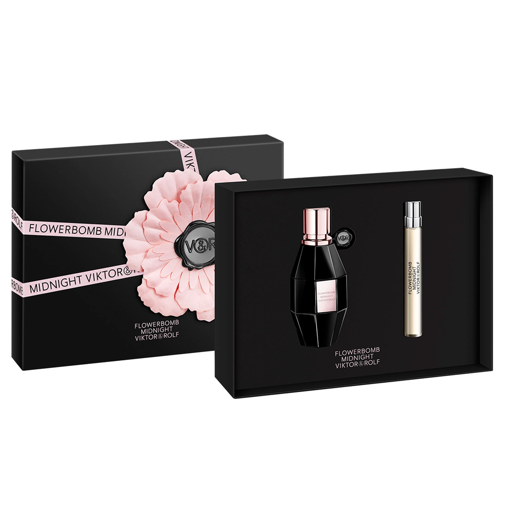 Flowerbomb Midnight by Viktor Rolf 50ml EDP 2 Piece Gift Set