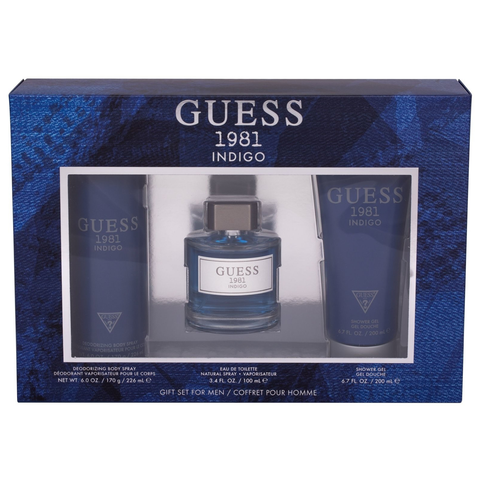 Guess 1981 Indigo by Guess 100ml EDT 3 Piece Gift Set
