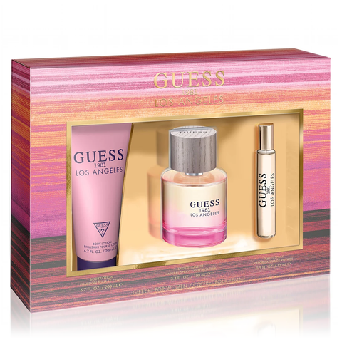 Guess 1981 Los Angeles by Guess 100ml EDT 3 Piece Gift Set