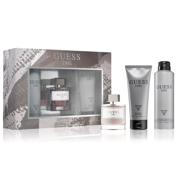 Guess 1981 by Guess 100ml EDT 3 Piece Gift Set for Men