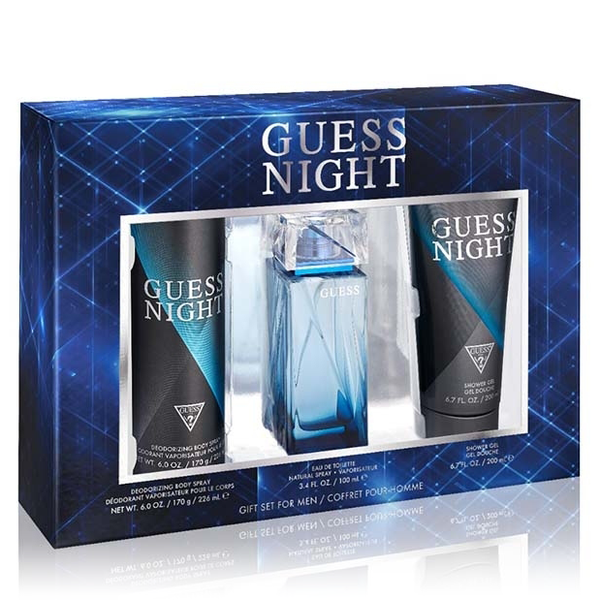 Guess Night by Guess 100ml EDT 3 Piece Gift Set for Men