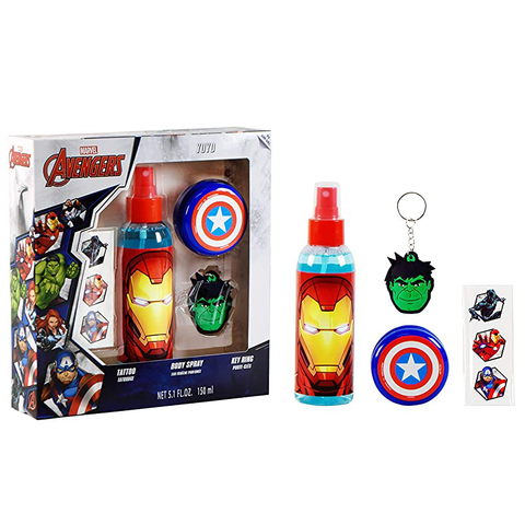 Marvel Avengers 150ml Body Spray 4 Piece Gift Set for Kids