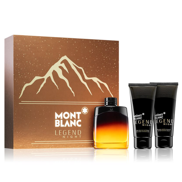 Legend Night by Mont Blanc 100ml EDP 3 Piece Gift Set