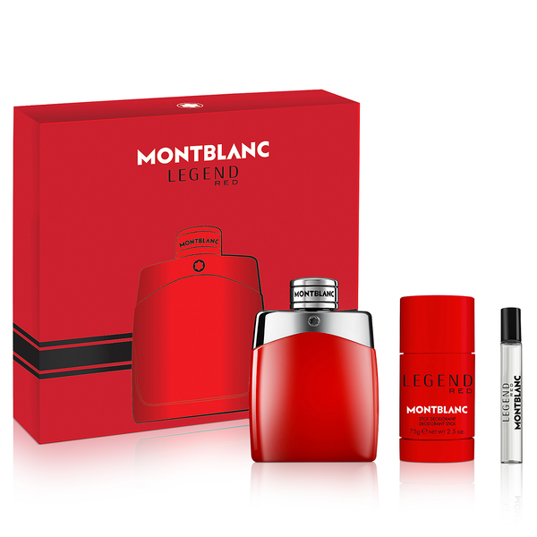 Legend Red by Mont Blanc 100ml EDP 3 Piece Gift Set
