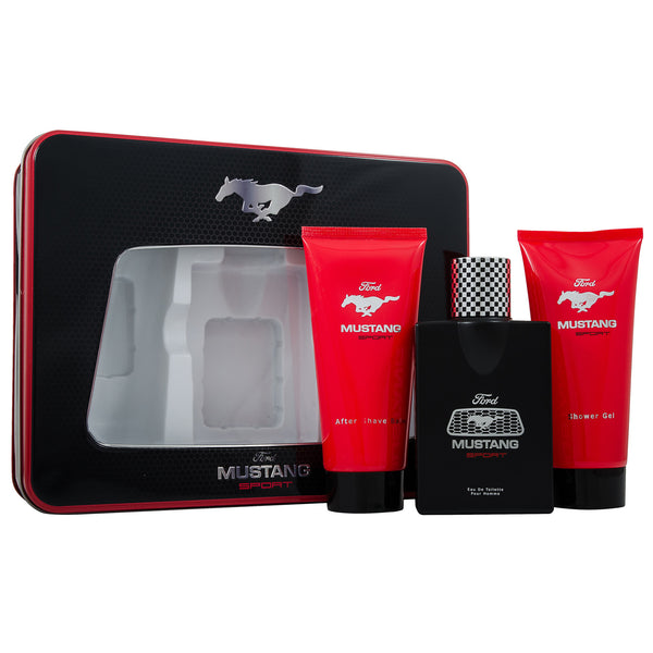 Mustang Sport by Ford 100ml EDT 3 Piece Gift Set