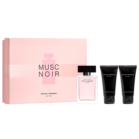 Musc Noir by Narciso Rodriguez 50ml EDP 3 Piece Gift Set