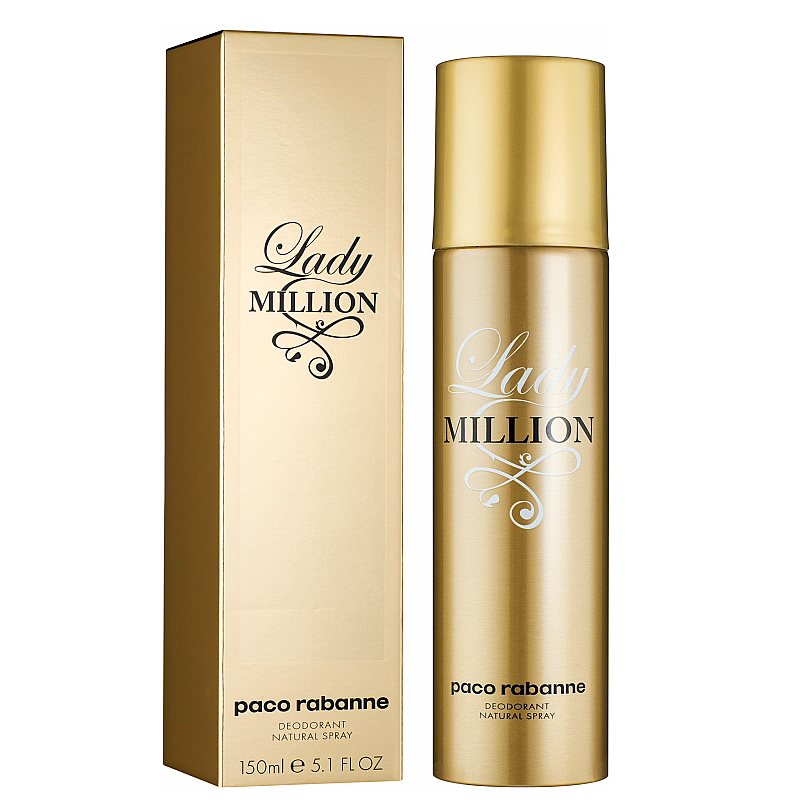 Lady Million by Paco Rabanne 150ml Deodorant Spray — Perfume NZ