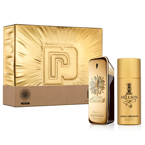 One Million by Paco Rabanne 100ml Parfum 2 Piece Gift Set