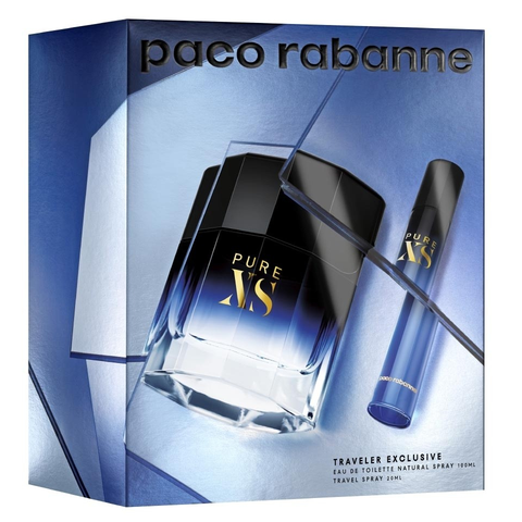 Pure XS by Paco Rabanne 100ml EDT 2 Piece Gift Set