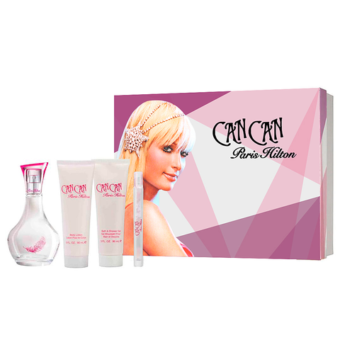 Can Can by Paris Hilton 100ml EDP 4 Piece Gift Set