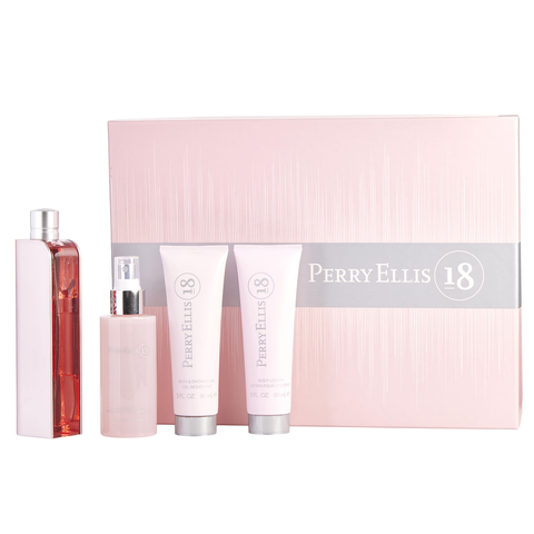 18 by Perry Ellis 100ml EDP 4 Piece Gift Set for Women