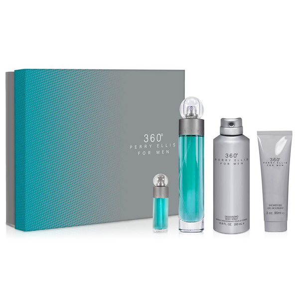 360 by Perry Ellis 100ml EDT 4 Piece Gift Set for Men