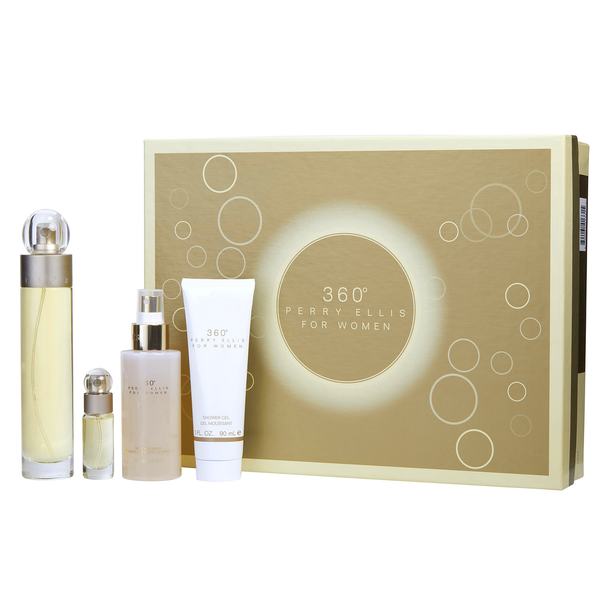 360 by Perry Ellis 100ml EDT 4 Piece Gift Set