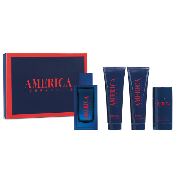 America by Perry Ellis 100ml EDT 4 Piece Gift Set