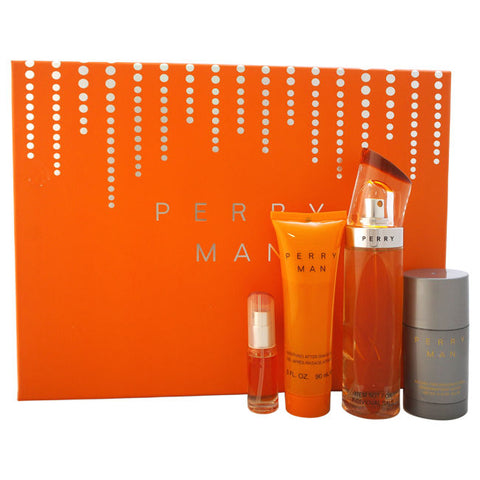 Perry Man by Perry Ellis 100ml EDT 4 Piece Gift Set