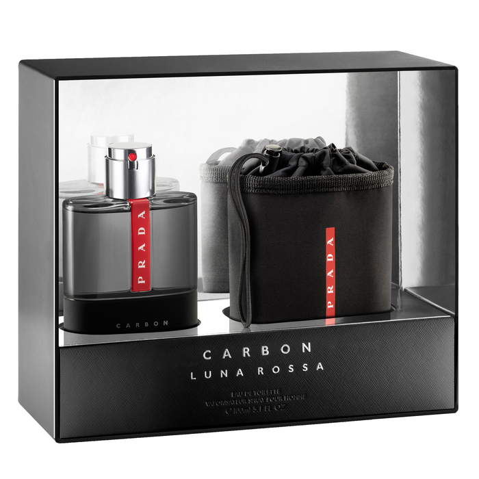 Luna Rossa Carbon by Prada 100ml EDT 2 Piece Gift Set