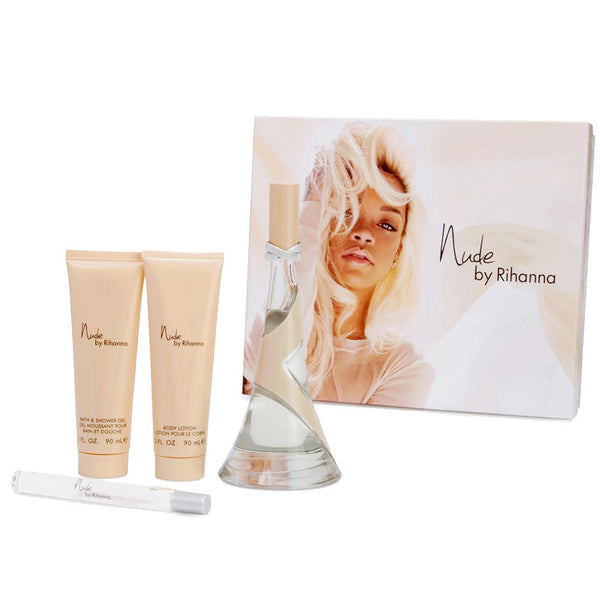 Nude by Rihanna 100ml EDP 4 Piece Gift Set Perfume NZ