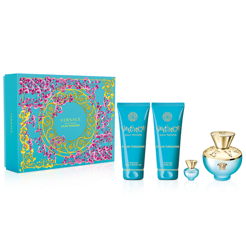Dylan Turquoise by Versace 100ml EDT 4 Piece Gift Set