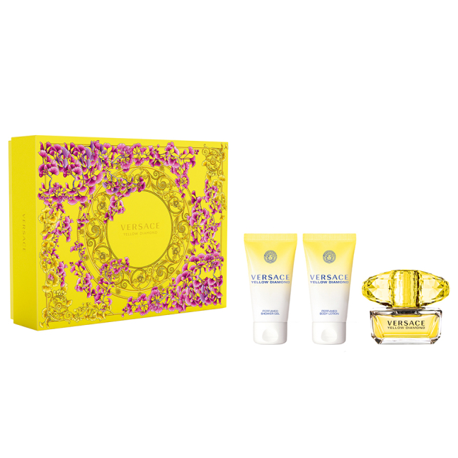 Yellow Diamond by Versace 50ml EDT 3 Piece Gift Set Perfume NZ