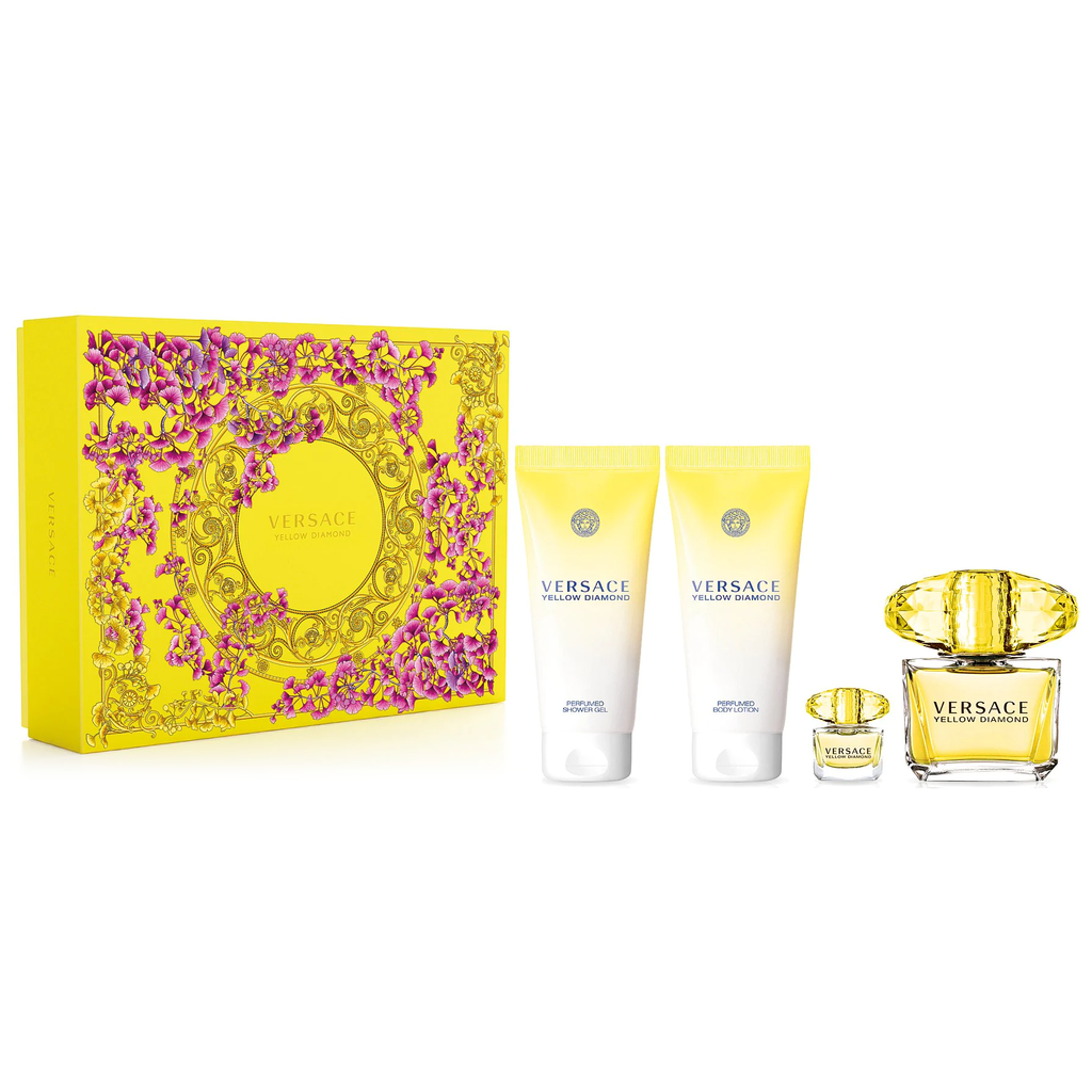 Yellow Diamond by Versace 90ml EDT 4 Piece Gift Set Perfume NZ